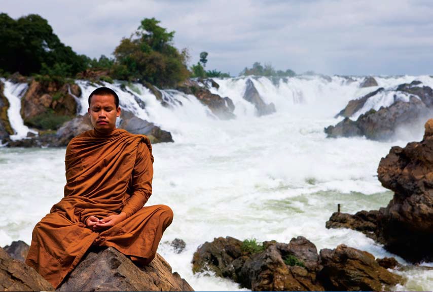 meditating Monk